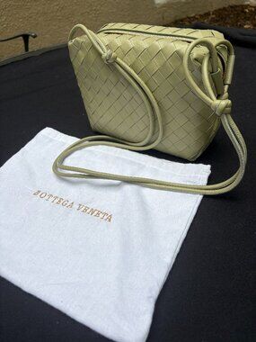 Bottega Venets Purse - Sage Green, 6.5 H X 9.5 W
